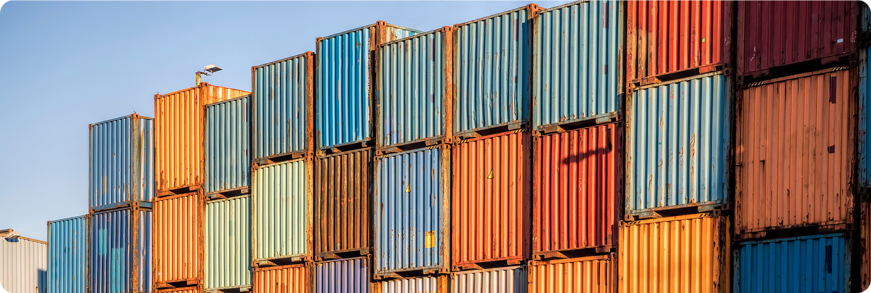 Gestapelte Container